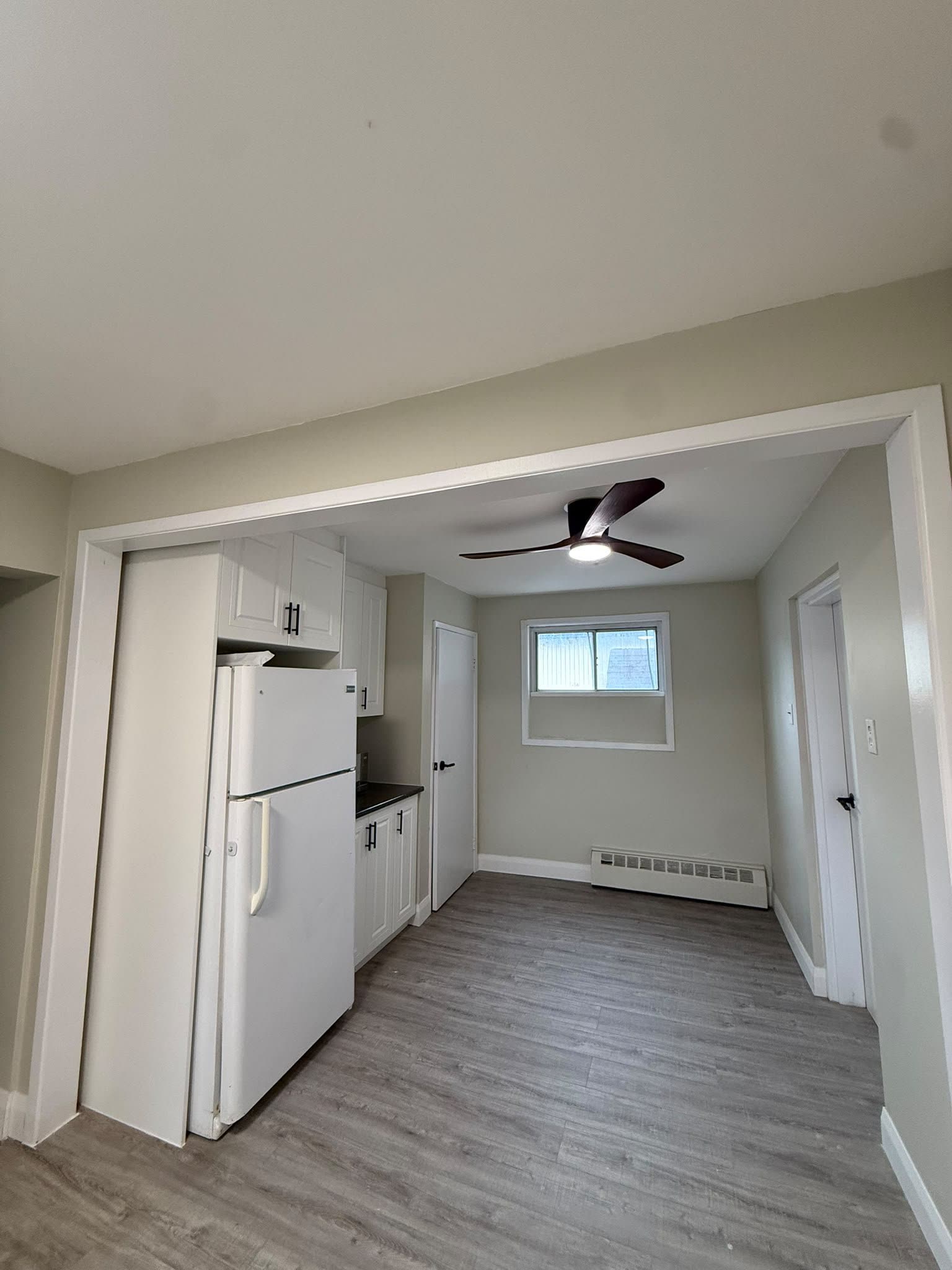 Open concept kitchen and living area renovation, Barrie Ontario