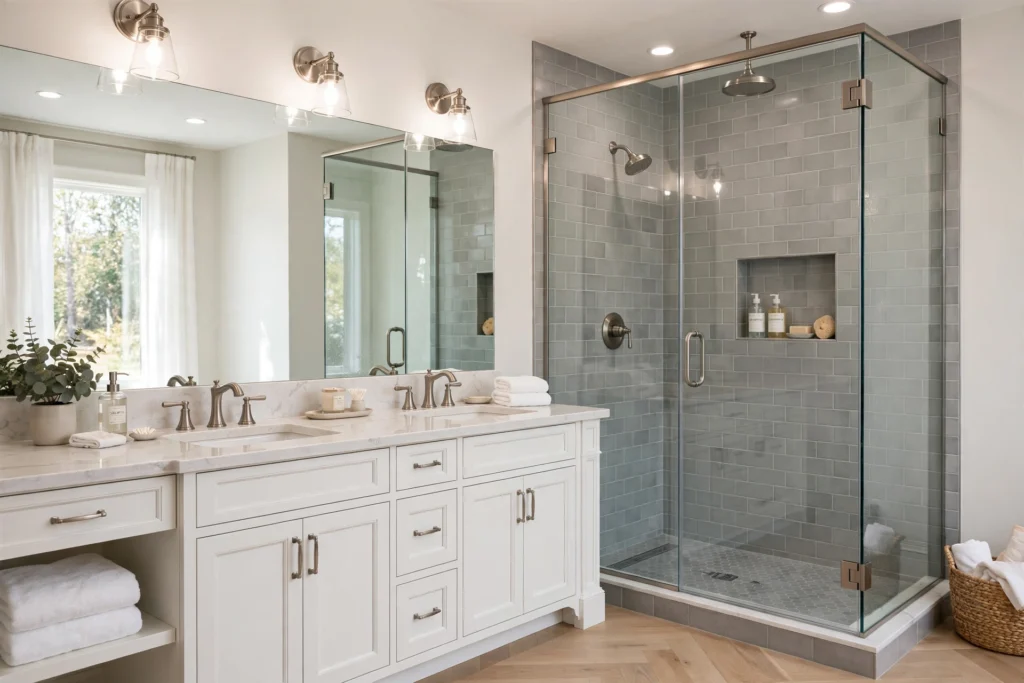 Luxury bathroom renovation in Simcoe County