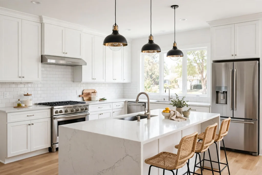 Modern kitchen renovation in Barrie Ontario