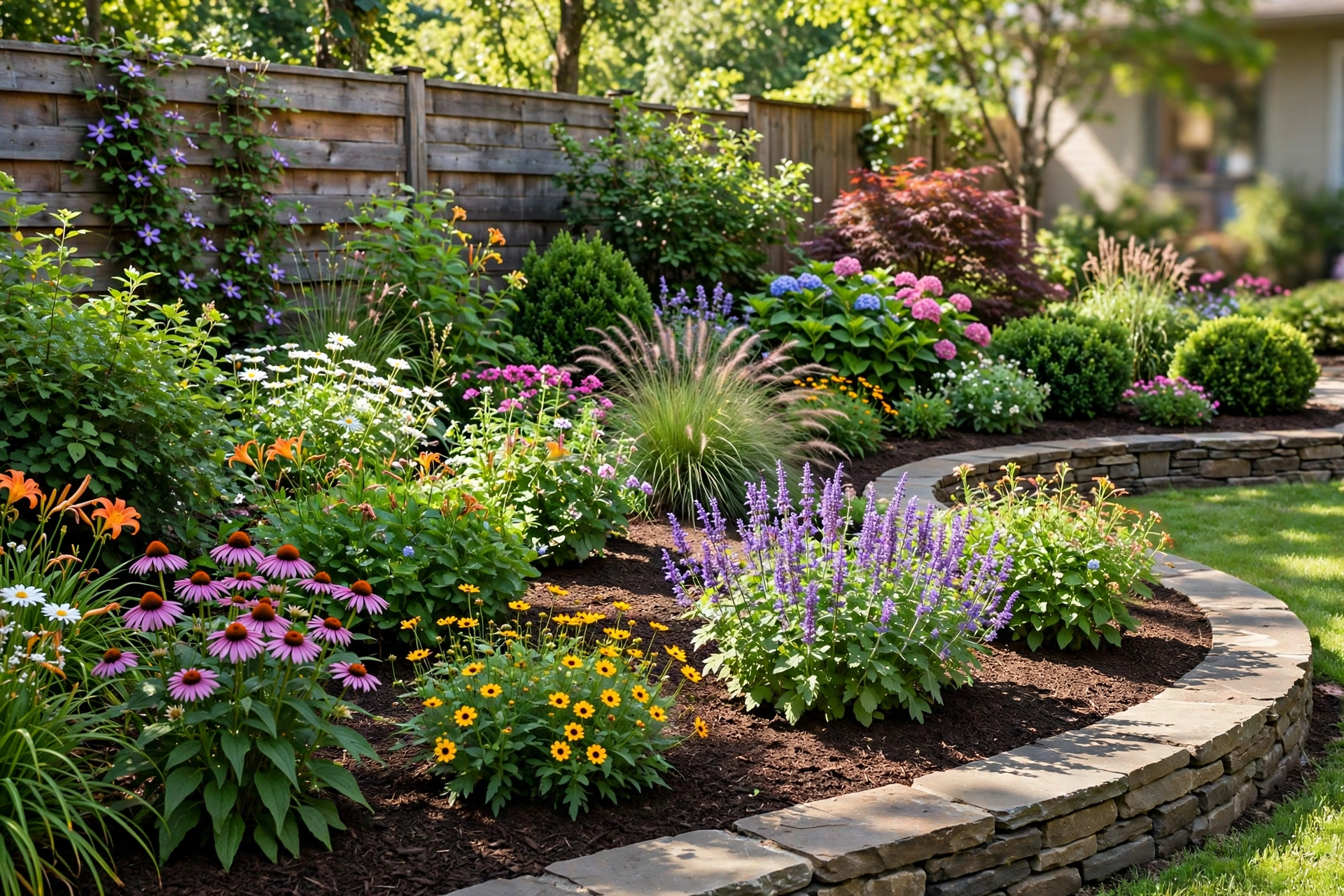 Backyard garden beds landscaping in Barrie Ontario